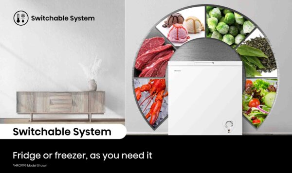 Hisense 300L Hybrid Chest Freezer - Image 3