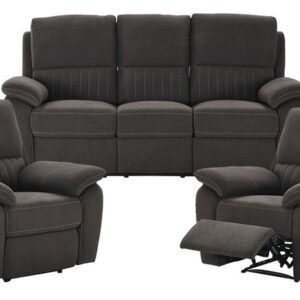 Smith 3 Seater & 2 Reclining Armchairs Sofa Set