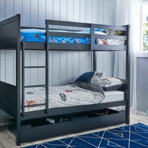 Jordan Twin Bunk Storage Bed White