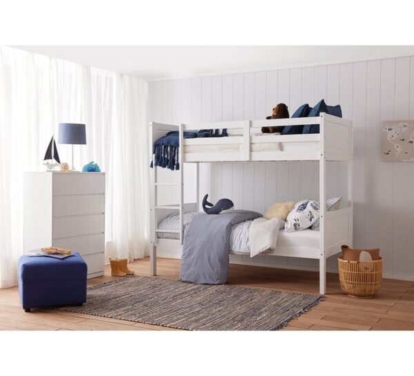 Jordan Twin Bunk Storage Bed White - Image 4
