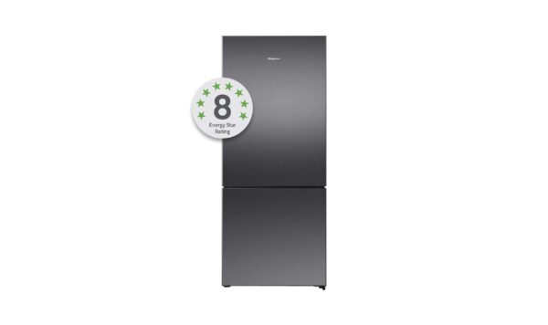 Hisense 8 Star Bottom Mount Fridge Dark Stainless Steel 417L - Image 3