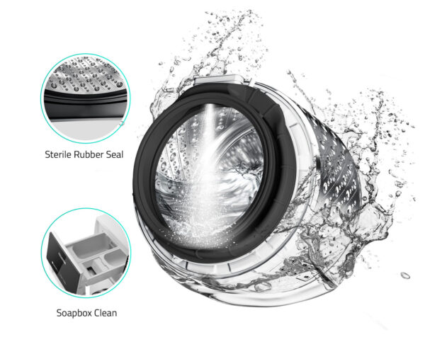Hisense Front Load Washer 10kg Series 5  (White) - Image 5