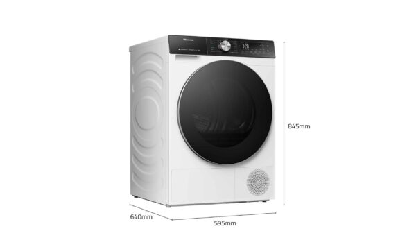 Hisense Heat Pump Dryer 9KG – Series 5 (White) - Image 2