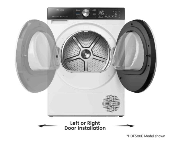 Hisense Heat Pump Dryer 9KG – Series 5 (White) - Image 3