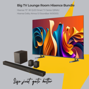 Big TV Lounge Room Hisence Bundle