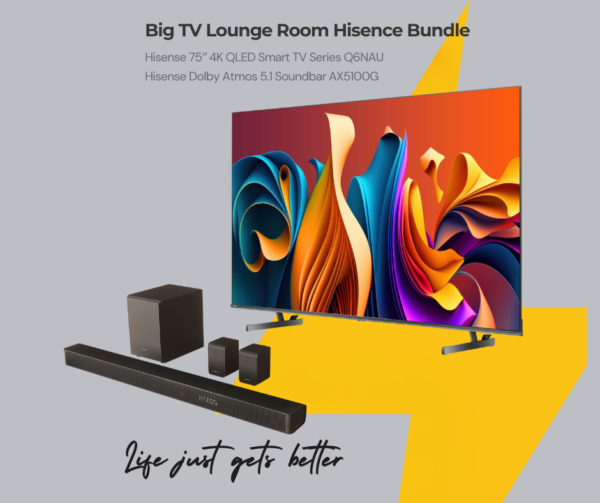 Big TV Lounge Room Hisence Bundle