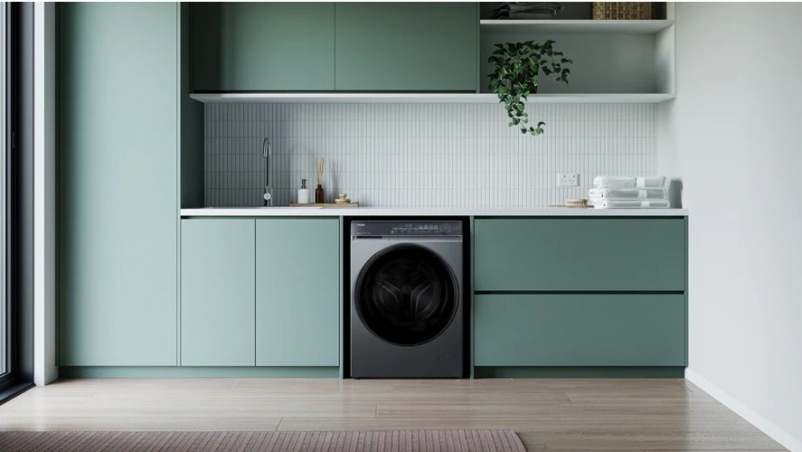 Haier 9.5kg 500 Series Front Load Washing Machine - Black Rent washing machine