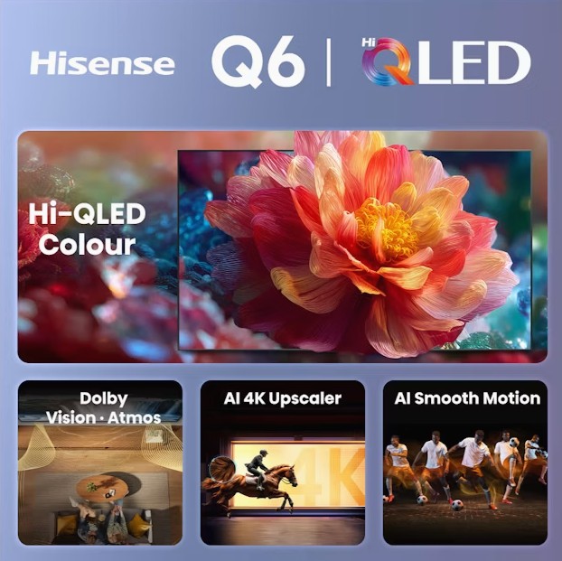 Rent Hisense 75 Inch Q6S 4K Hi-QLED TV 75Q6SAU